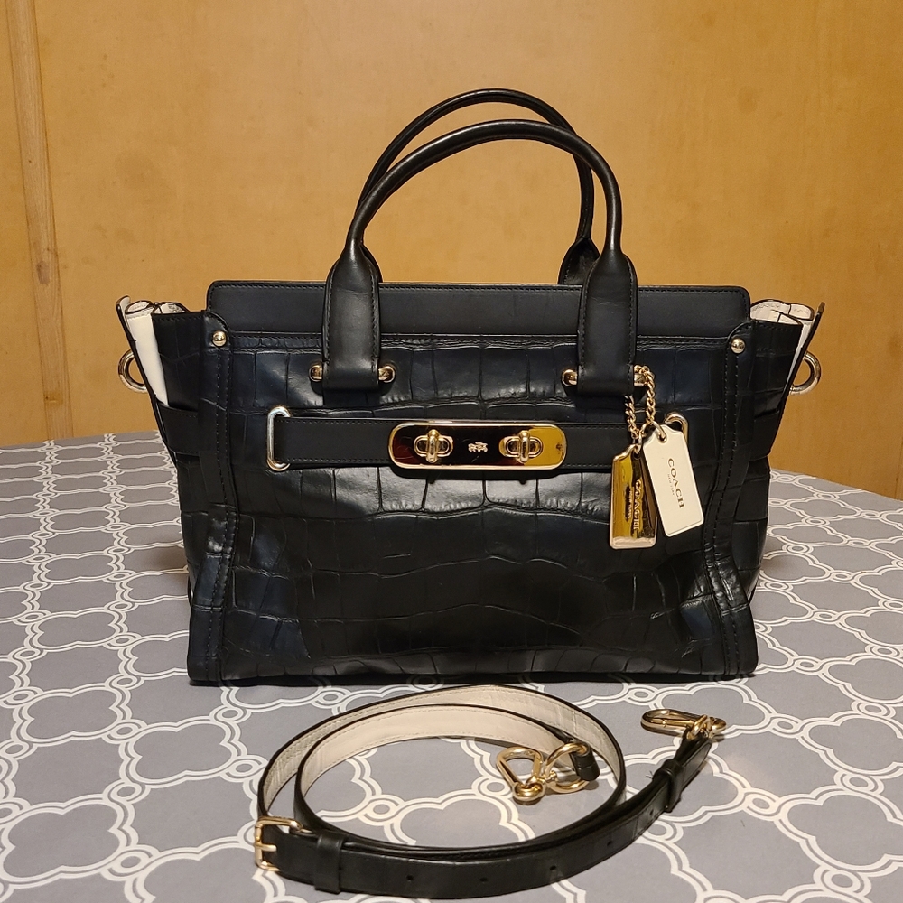 Coach Swagger Carryall Colorblock Satchel